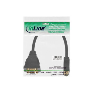 InLine® VGA Y-Adapterkabel, VGA Stecker auf 2x VGA Buchse, schwarz