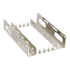 InLine® 2.5" HDD/SSD to 3.5" size Bracket Kit only bracket and screws