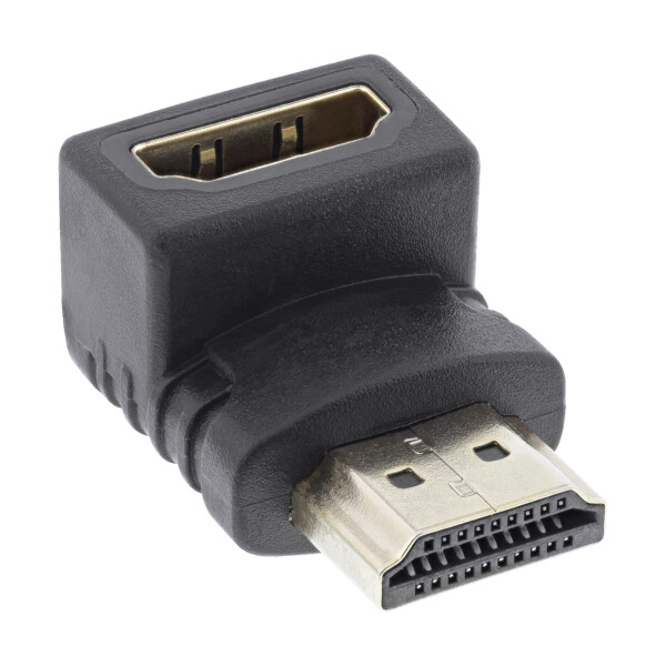 InLine® HDMI Adapter, 19pol Stecker / Buchse, gewinkelt, 4K2K kompatibel