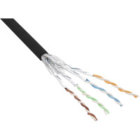 InLine® Patchkabel Cat.6 S/FTP (PiMf), schwarz, AWG27, PVC, CU, 100m