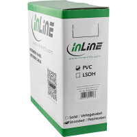 InLine® Patchkabel Cat.6 S/FTP (PiMf), schwarz, AWG27, PVC, CU, 100m