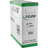 InLine® Patchkabel Cat.6 S/FTP (PiMf), transparent, AWG27, PVC, CU, 100m