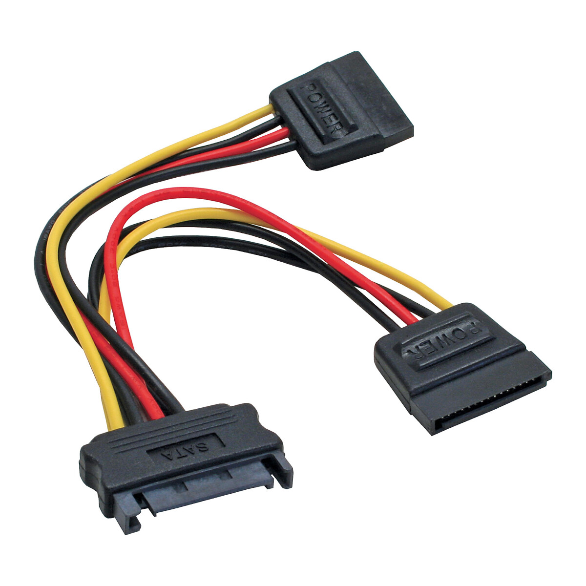 InLine® SATA Y-Power Cable SATA female / 2x SATA male...