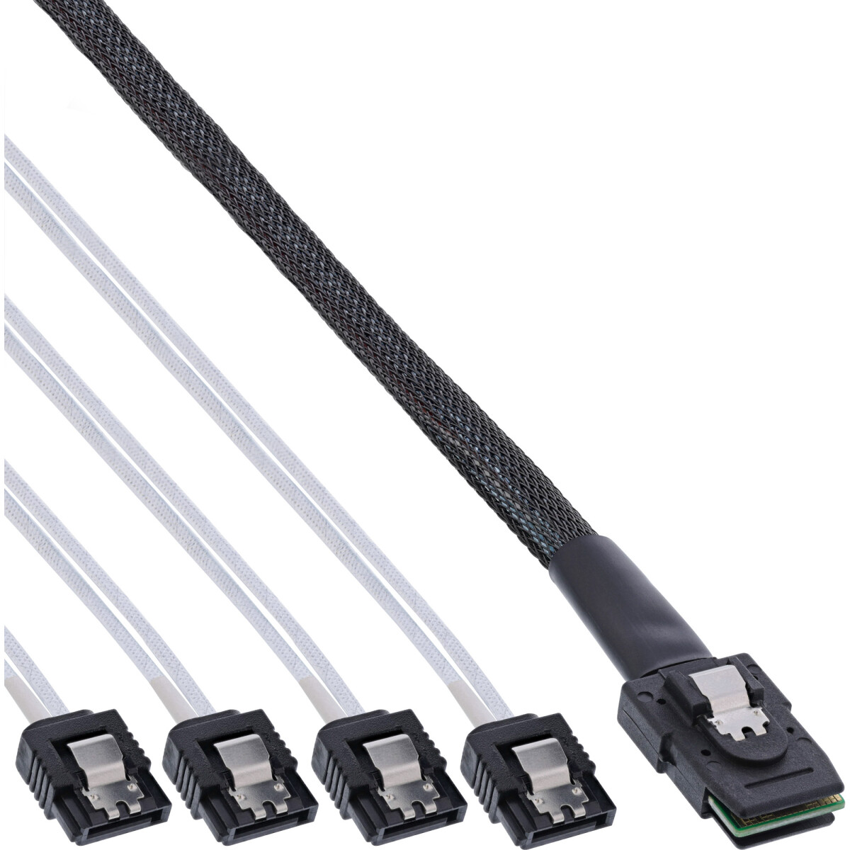 InLine® SAS Anschlusskabel, Mini-SAS SFF-8087 an 4x...