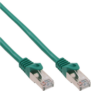 InLine® Patch Cable SF/UTP Cat.5e green 25m