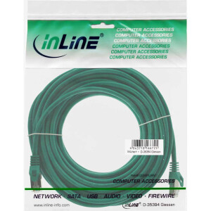 InLine® Patchkabel, SF/UTP, Cat.5e, grün, 25m