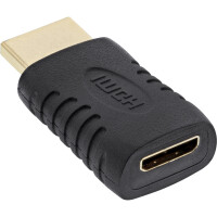 InLine® HDMI Adapter HDMI male / Mini HDMI female gold plated