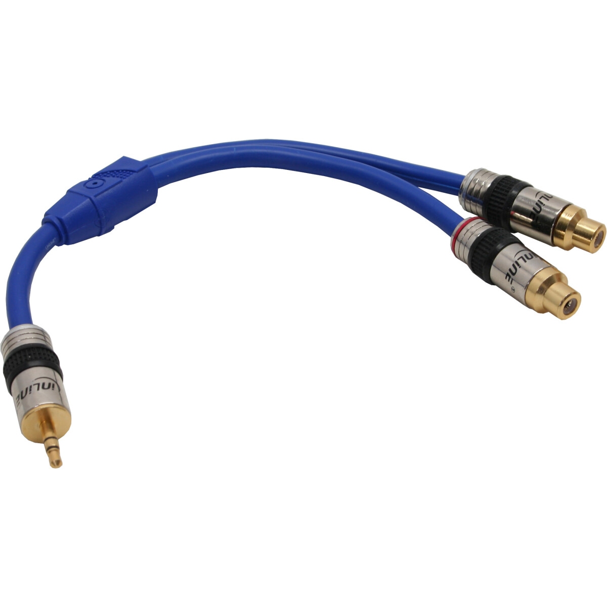 InLine® Audio Cable Premium 2x RCA female / 3.5mm...
