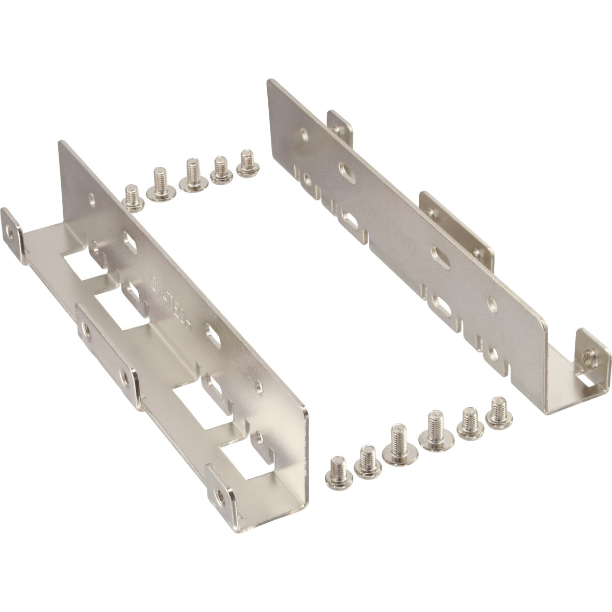 InLine® HDD/SSD Einbauschienen, 2x 6,35cm (2,5")...