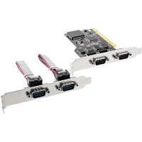 InLine® Schnittstellenkarte, 4x 9pol seriell, PCI