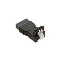 InLine® SATA Adapter Stecker / Buchse, gewinkelt nach unten