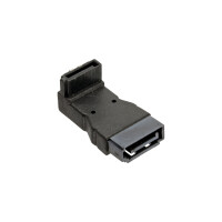 InLine® SATA Adapter Stecker / Buchse, gewinkelt nach unten