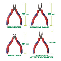 InLine® Electronics Needle-Nose Pliers Set 8 pcs.