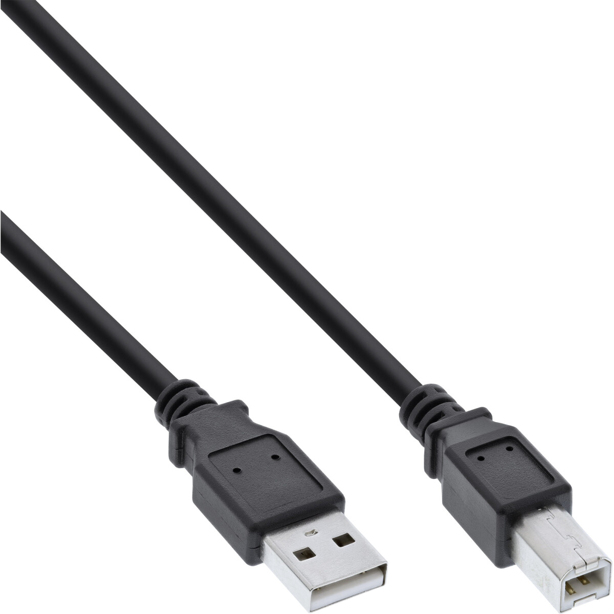 InLine® USB 2.0 Cable Type A male / B male black 3m