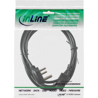 InLine® Netzkabel, Netzst. Südafrika 10A Typ M auf Kaltgerätestecker C13, 1,8m