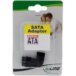 InLine® SATA Adapter male / female right angled