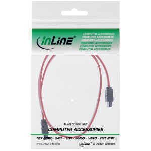 InLine® SATA 6Gb/s Cable with latches 0.75m