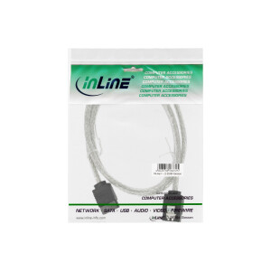 InLine® SATA 6Gb/s Kabel rund, mit Lasche, 0,3m