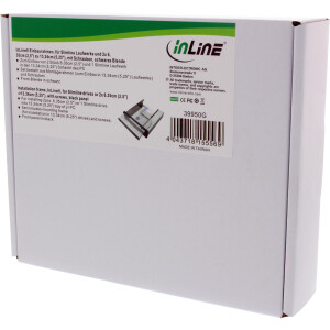 InLine® Installation frame for SlimLine drives or 2x 2.5" to 5.25" with screws black