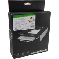 InLine® HDD Caddy, Festplatten-Wechselrahmen, Hot Swap Gehäuse 13cm (5,25"), für 3,5" SATA HDD