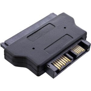 InLine® Adapter SATA, 22pol. ST (7+15) auf Slimline 13pol. BU (7+6)