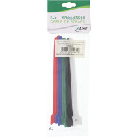 InLine® Cable tie Straps hook-and-loop fastener 12x240mm 10 pcs. 5 Colors