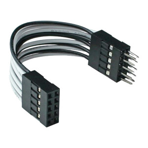 InLine® USB 2.0 Verl., intern, 2x 5pol Pfostenstecker auf Pfostenbuchse, 0,05m