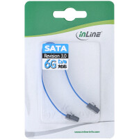 InLine® SATA 6Gb/s Anschlusskabel klein, mit Sicherheitslasche, 0,15m