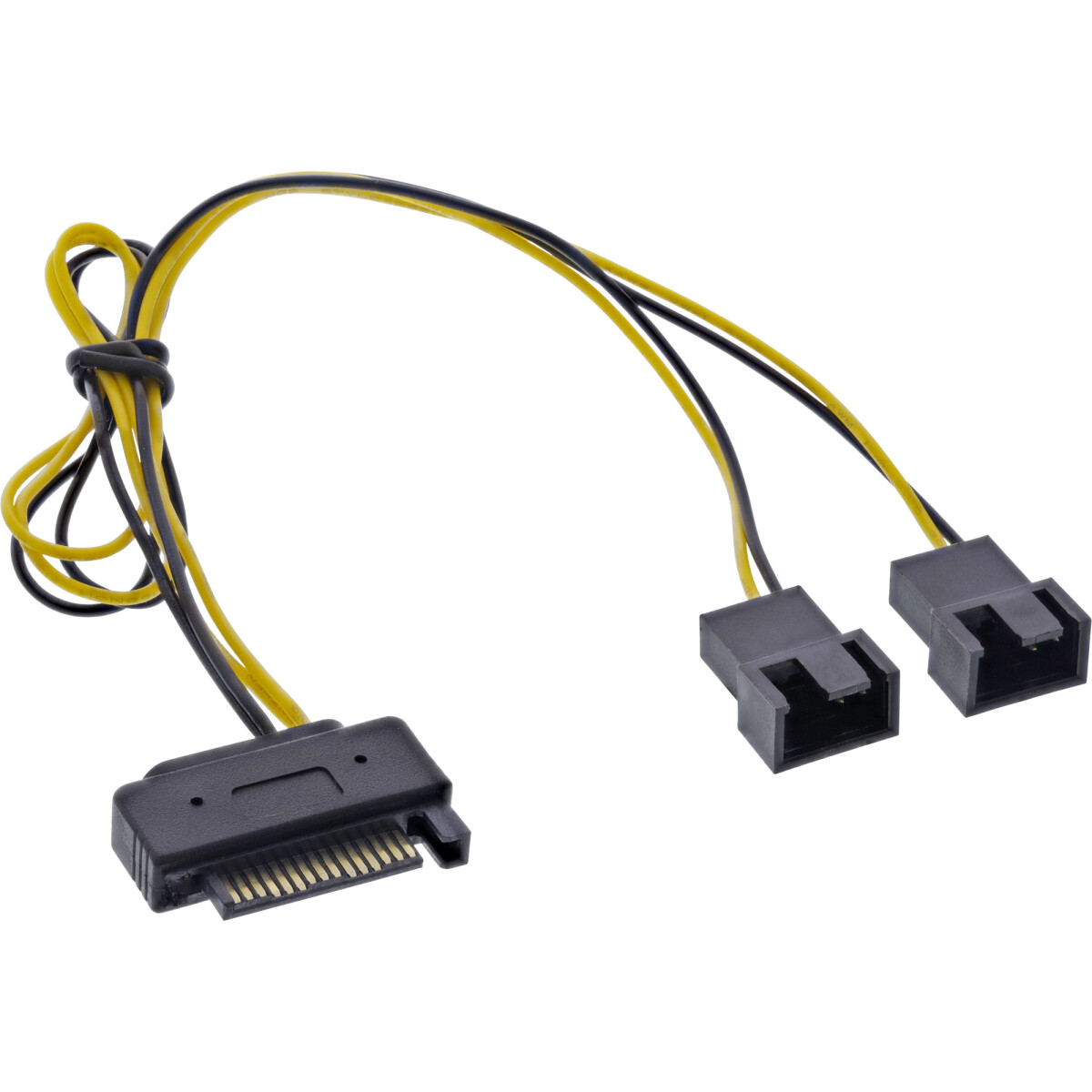 InLine® SATA Y-power Cable SATA female / 2x FAN 2 Pin...