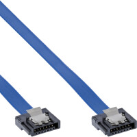 InLine® SATA 6Gb/s Anschlusskabel klein, mit Sicherheitslasche, 0,5m