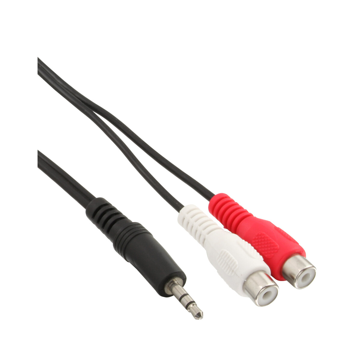InLine® Audio cable 2x RCA female / 3.5mm Stereo male 1m