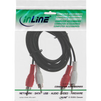 InLine® Cinch Kabel, 2x Cinch, Stecker / Stecker, 7m