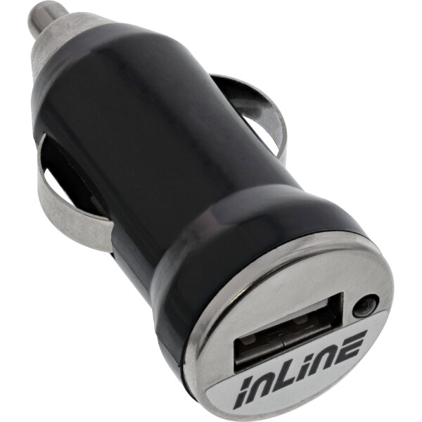 InLine® USB Car Charger Power Adapter 12/24 VDC to 5V DC 1A