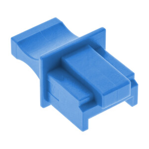 InLine® Dust Cover for RJ45 female, blue, 10pcs.