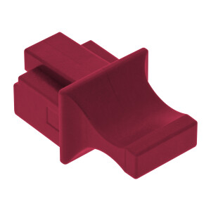 InLine® Dust cover for RJ45 female, dark red, 10pcs.