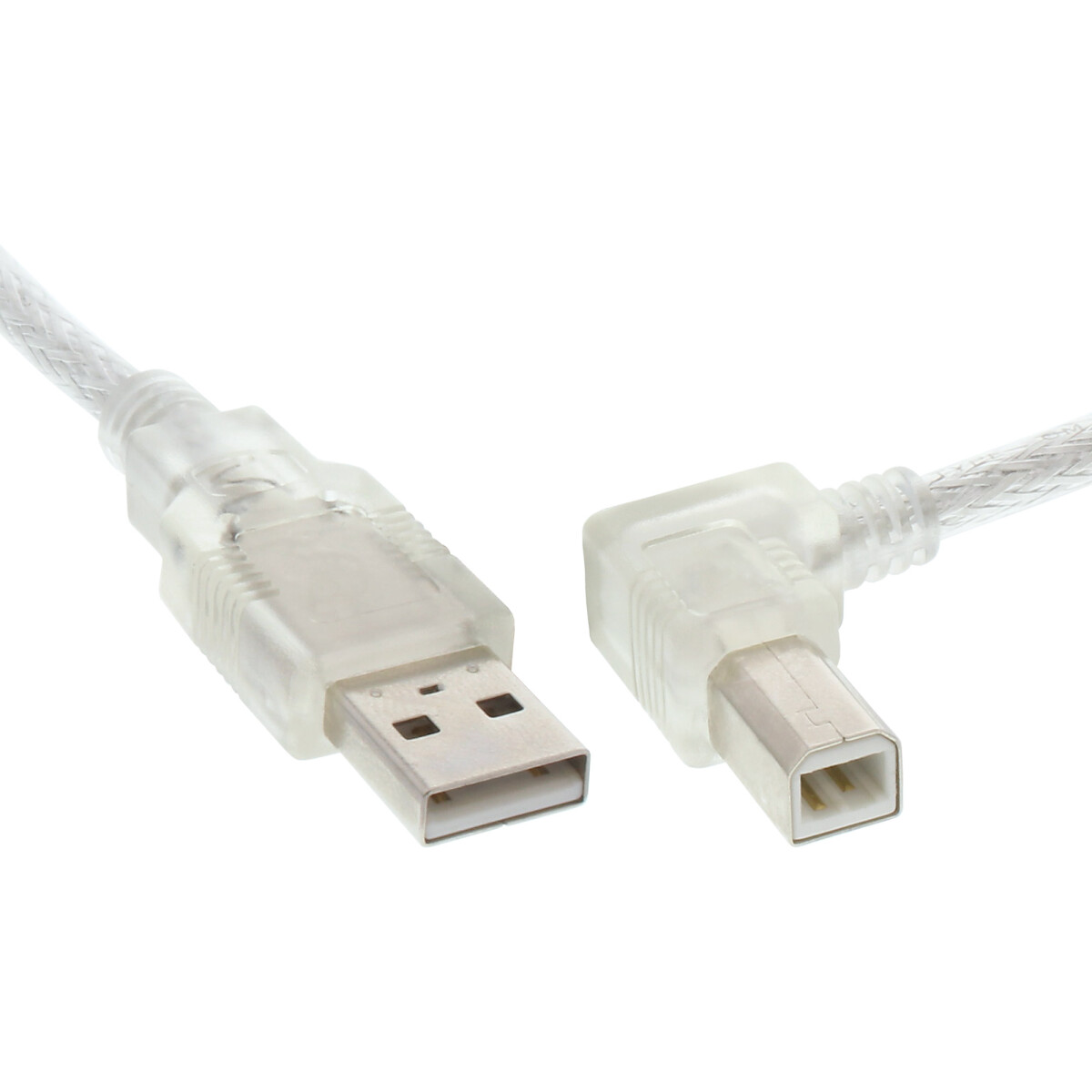 InLine® USB 2.0 Kabel, A an B rechts abgewinkelt,...