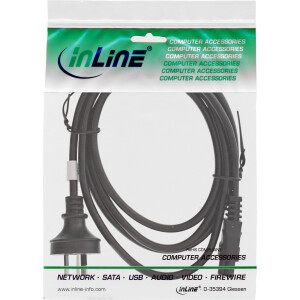 InLine® Netzkabel für Notebook, Australien, 3pol Kupplung, 2m