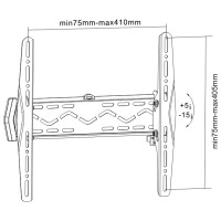 InLine® Wandhalterung für LCD/LED/Plasma 81-140cm (32-55"), max. 50kg