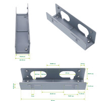 InLine® HDD Einbauschienen, für 8,89cm (3,5") Festplatten, bulk