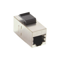 InLine® RJ45 Buchse / Buchse Einsatz, SNAP-In, Cat.6 STP