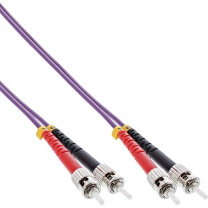 InLine® Fiber Optical Duplex Cable ST/ST 50/125µm OM4 3m