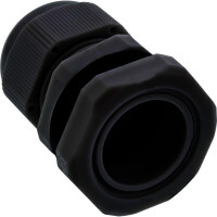 InLine® Kabeldurchführung PG 7 Nylon IP68 3,5-6mm, schwarz, 10 Stück