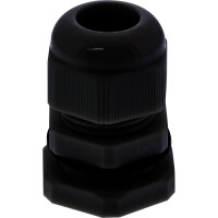 InLine® Cable Gland nylon IP68 3.5 - 6mm black 10 pcs.