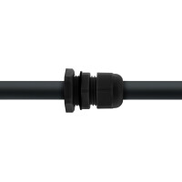 InLine® Cable Gland nylon IP68 3.5 - 6mm black 10 pcs.