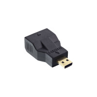 InLine® HDMI Adapter, Mini HDMI C Buchse auf Micro HDMI D Stecker, 4K2K