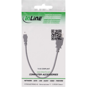 InLine® USB 2.0 Cable A female / Mini 5 Pin male 0.2m