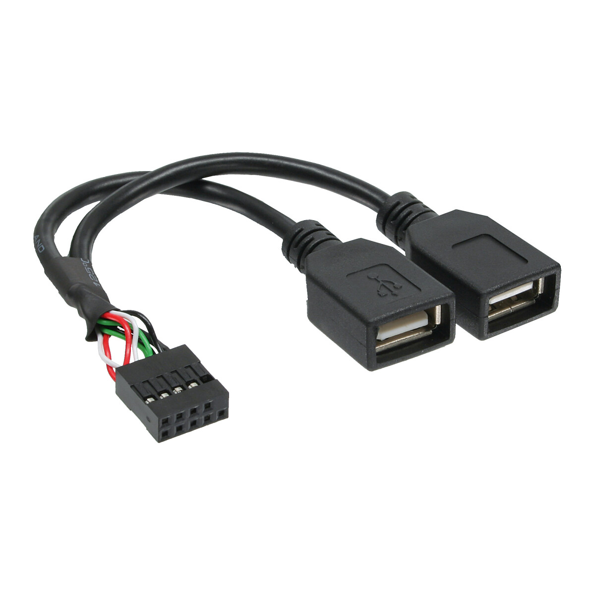 InLine® USB 2.0 Adapter Cable internal 2x USB Type A...
