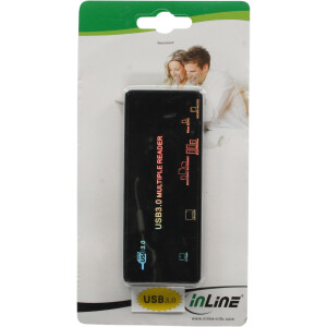 InLine® USB 3.0 Super Multi Card Reader all in one black