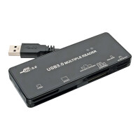 InLine® Card Reader, USB 3.0, all in 1, schwarz