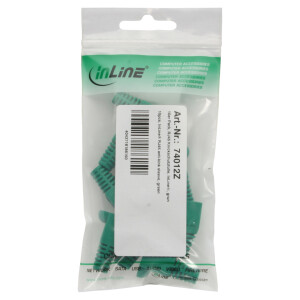 InLine® 10 pcs. Pack RJ45 Anti Kink Sleeve green